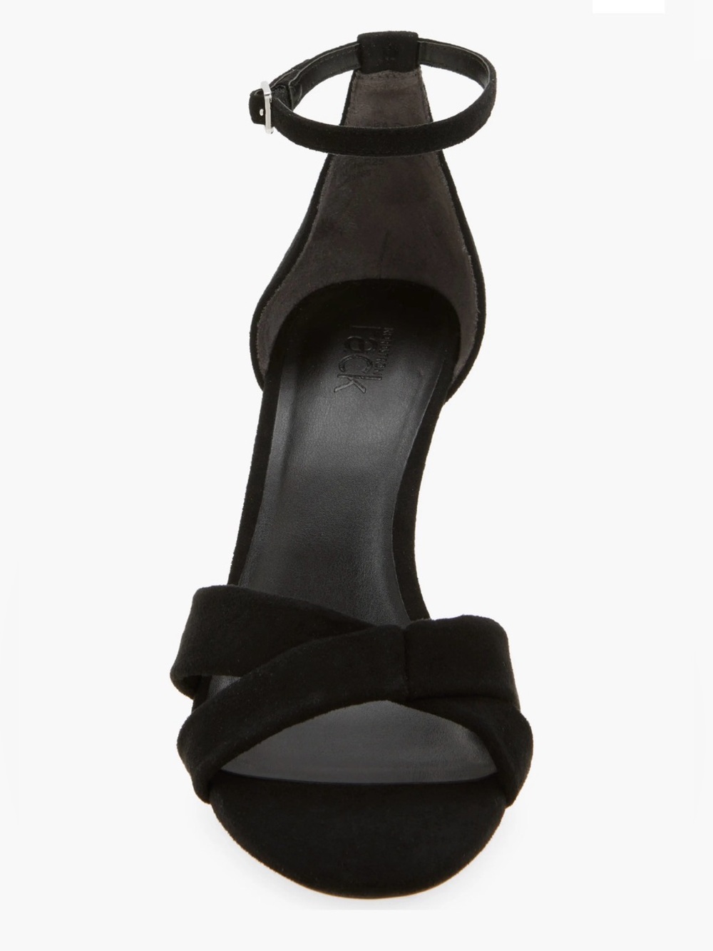 NWT Nordstrom Rack Amora Heeled Sandal in Black Suede - Size 11
